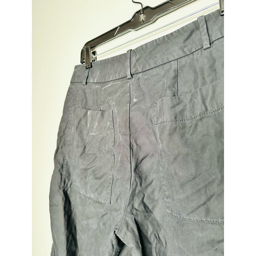 ANOTHER TOMORROW Black Cotton Front Button Fly Cargo Style Trouser Pant Size 42 - Picture 8 of 14